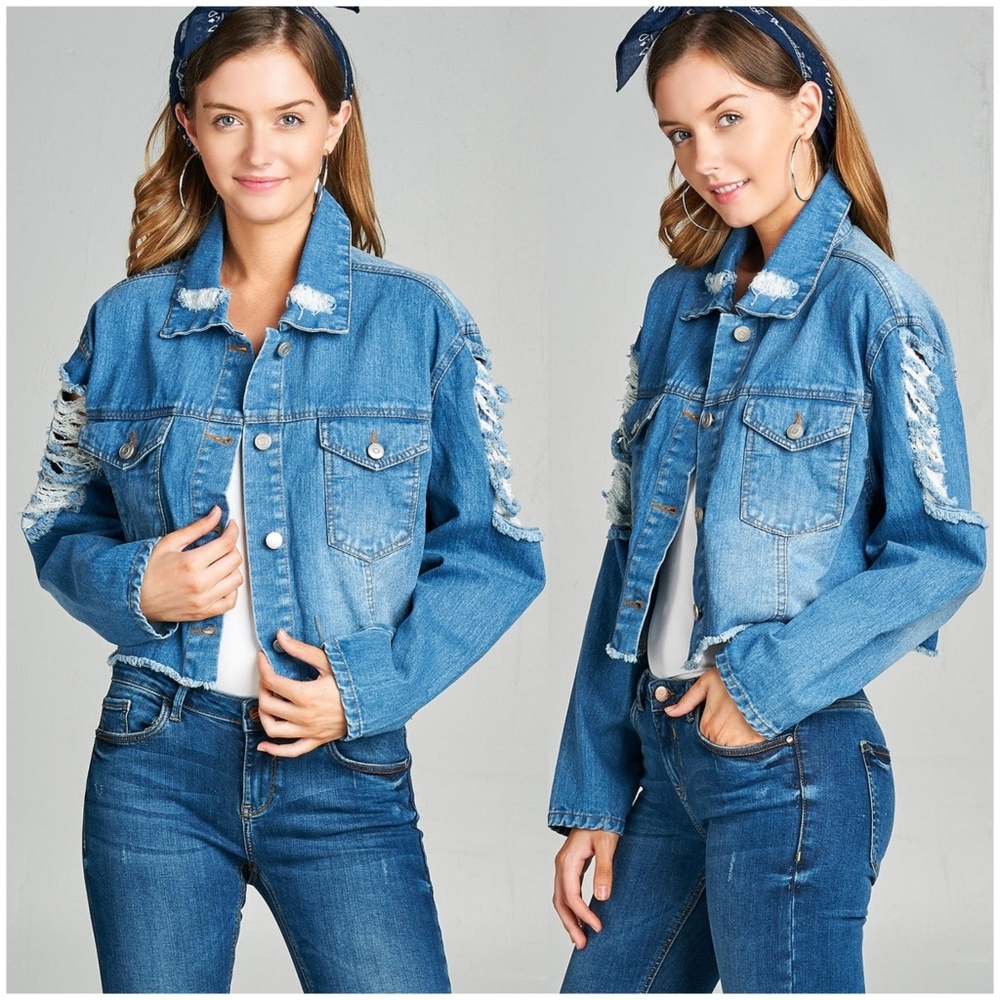 Destroyed Denim Jacket